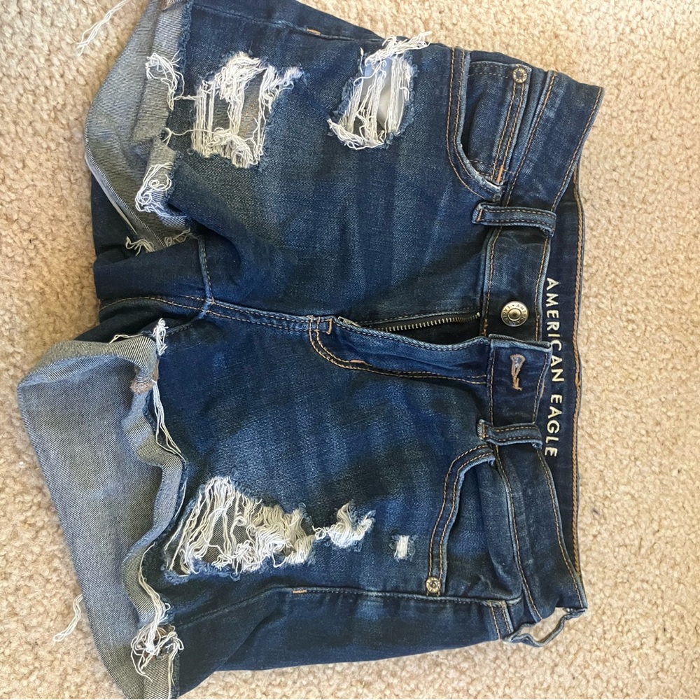 American Eagle Outfitters Dark Blue Jean Shorts